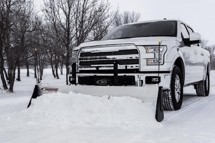 Access 80660 SnowSport HD truck snow plow built for residential snow plow use, a durable snow plow attachment for trucks and half-ton pickups, perfect for home snow removal