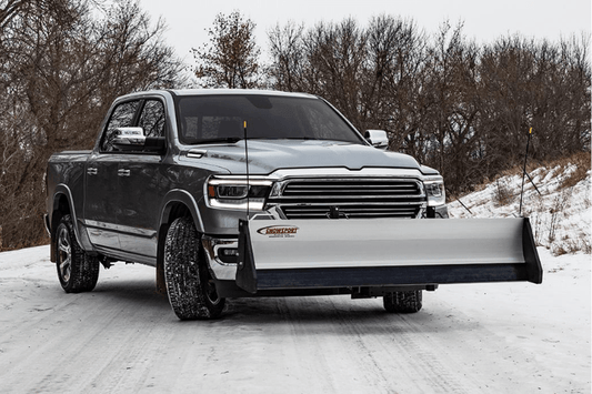 Access 80674 SnowSport HD truck snow plow with 96" blade, a durable residential snow plow attachment for truck, ideal for home use and winter driveway clearing