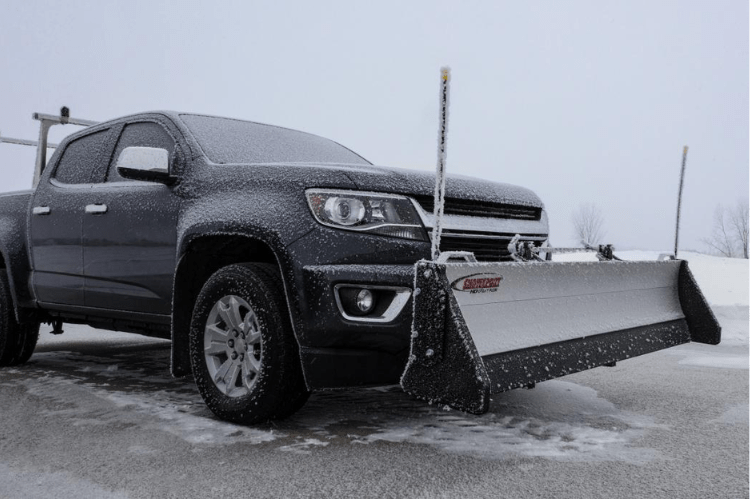 Access 80674 SnowSport HD truck snow plow with 96" blade, a durable residential snow plow attachment for truck, ideal for home use and winter driveway clearing