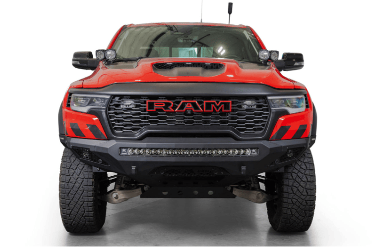 ADD Stealth Fighter front bumper F630153030103 for 2025-2026 Ram 1500, designed for off-road durability and rugged protection.