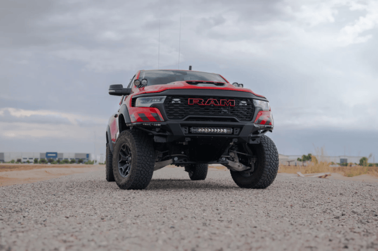 ADD offroad front bumper F630263200103 for 2025-2026 Ram RHO Phantom, delivering rugged protection with Addictive Desert Designs styling.