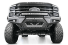 ADD HoneyBadger front bumper F810221770103 with top hoop for 2023–2025 Ford F250/F350 Super Duty.