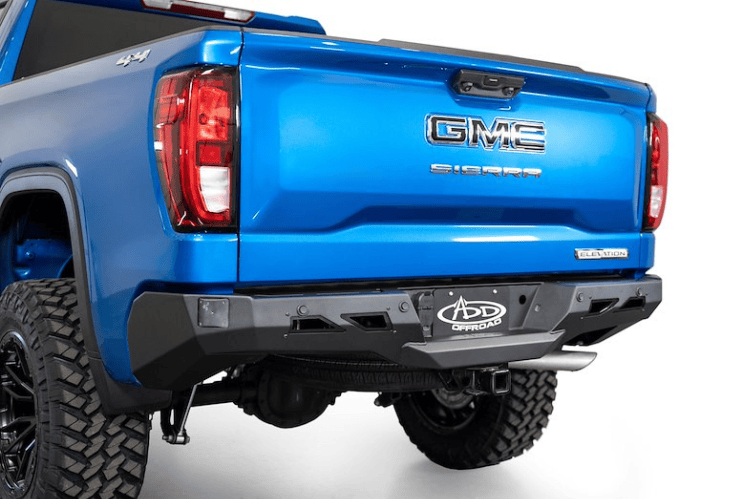 ADD Black Label back bumper R14020NA0103 installed on 2022–2026 GMC Sierra 1500