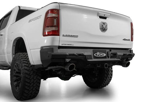 ADD Black Label rear bumper R55020NA0103 for 2019-2024 Ram 1500 durable Addictive Desert Designs rear bumper black finish