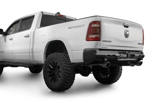 ADD Black Label rear bumper R55020NA0103 for 2019-2024 Ram 1500 durable Addictive Desert Designs rear bumper black finish