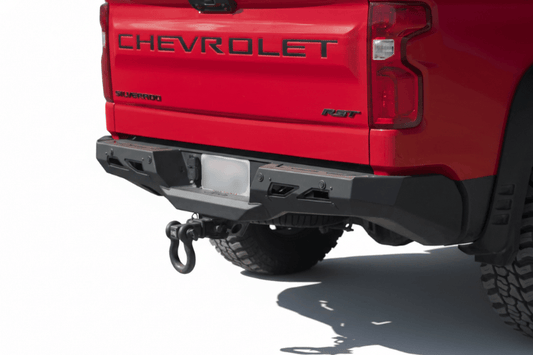 ADD Black Label rear bumper R14020NA0103 installed on 2022–2026 Chevy Silverado 1500