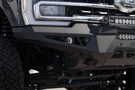 ADD HoneyBadger front bumper F810211770103 installed on 2023–2025 Ford F250 F350 Super Duty truck