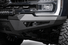 ADD HoneyBadger front bumper F810211770103 installed on 2023–2026 Ford F250 F350 Super Duty truck