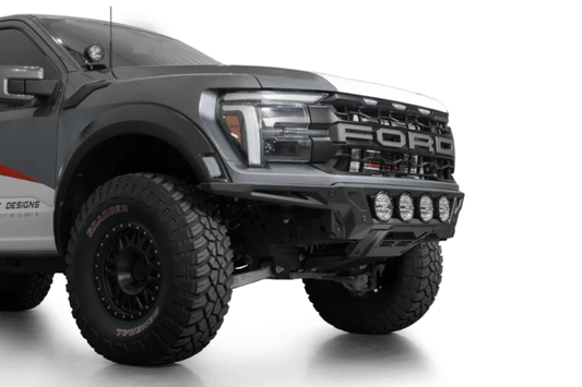 ADD Offroad front bumper F210443130103 Edge for 2021–2026 Ford F150 Raptor, aftermarket off-road steel protection.