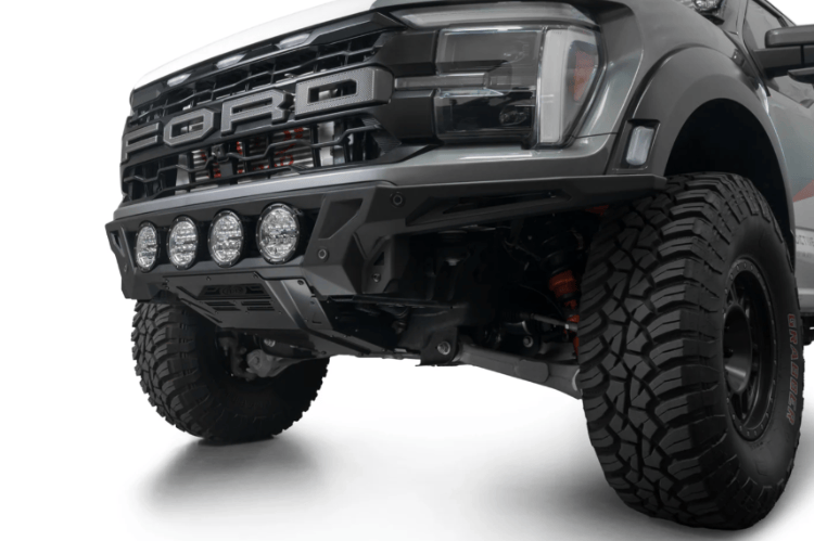 ADD Offroad front bumper F210443130103 Edge for 2021–2026 Ford F150 Raptor, aftermarket off-road steel protection.