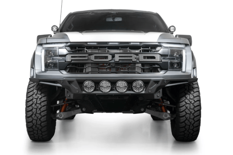 ADD Offroad front bumper F210443130103 Edge for 2021–2026 Ford F150 Raptor, aftermarket off-road steel protection.