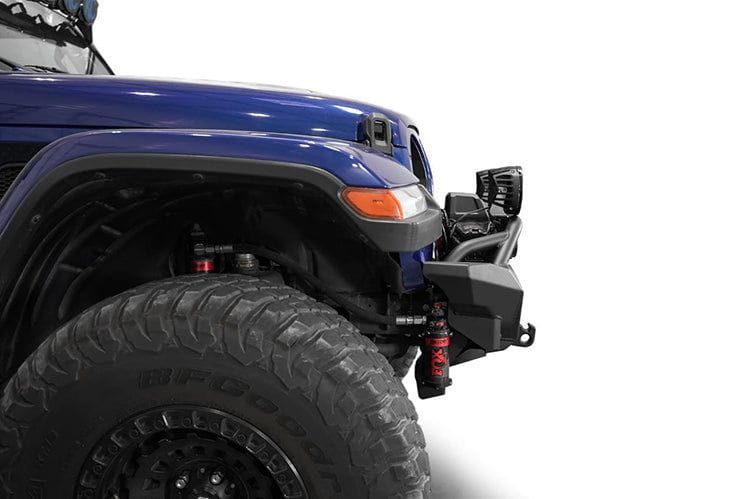 ADD Phantom Stubby winch front bumper on a 2020–2026 Jeep Wrangler JL built for off-road performance