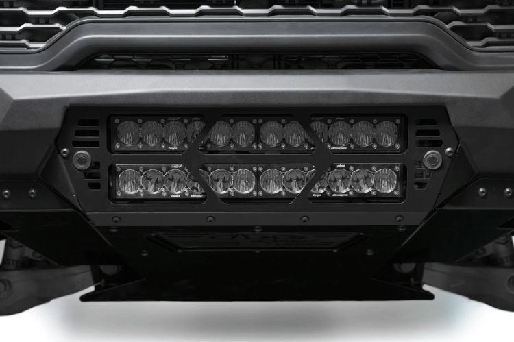 Rugged and stylish, the ADD F630012140103 Bomber front bumper upgrades your 2025 Ram 1500 RHO with heavy-duty protection and off-road performance