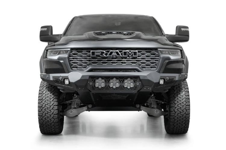 ADD F630014100103 Dodge Ram 1500 RHO 2025 Bomber aftermarket front bumper – a heavy-duty truck bumper for a durable and stylish truck front end upgrade