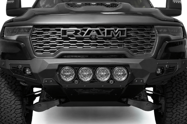 ADD F630014110103 Bomber front bumper for Dodge Ram 1500 RHO 2025 – a heavy-duty aftermarket bumper for custom truck front ends and off-road durability