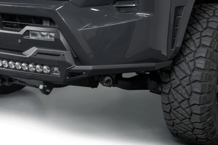 ADD Stealth Fighter front winch bumper F671203110103 for 2024–2026 Toyota Tacoma, off-road steel bumper replacement.