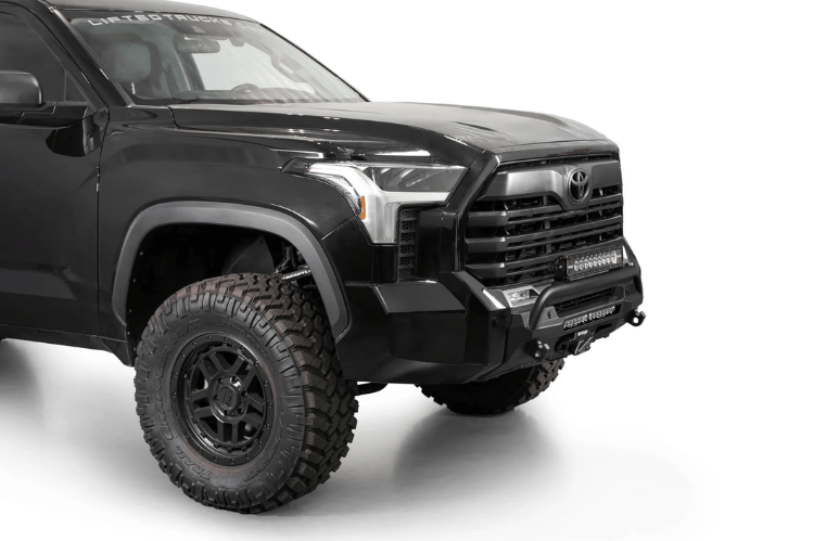 ADD Stealth Toyota Tundra aftermarket front bumper F760353120103 with top hoop — rugged style for 2022–2026 Tundra trucks
