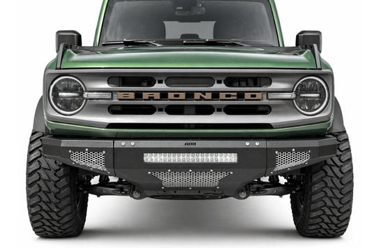 Affordable Offroad bumper 200-8020 for 2021-2026 Ford Bronco with lights and bullbar durable Affordable Offroad Bronco bumper