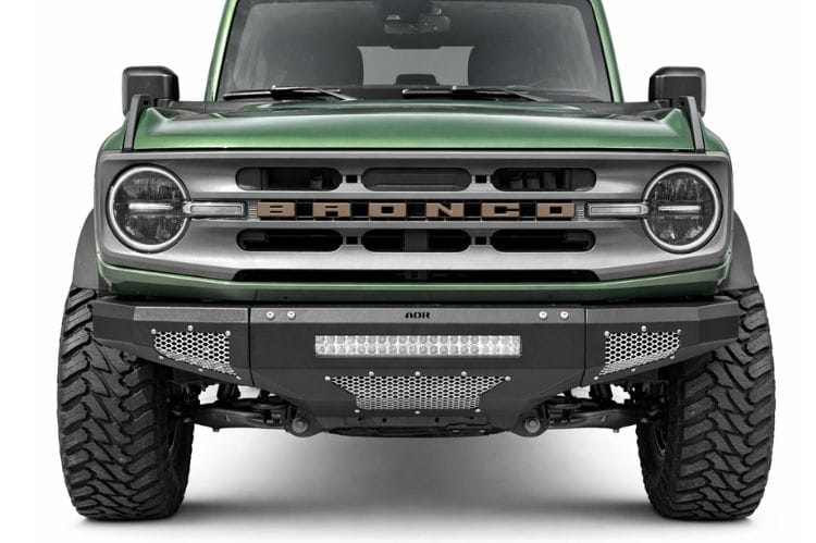 Affordable Offroad bumper 200-8020 for 2021-2026 Ford Bronco with lights and bullbar durable Affordable Offroad Bronco bumper