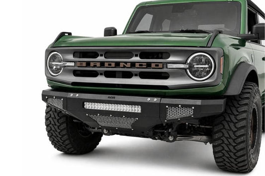 Affordable Offroad bumper 200-8020 for 2021-2026 Ford Bronco with lights and bullbar durable Affordable Offroad Bronco bumper