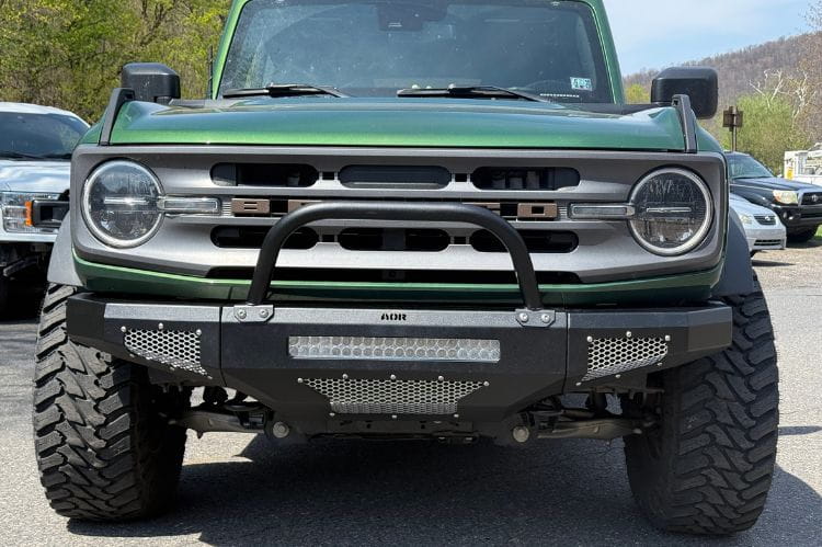 Affordable Offroad bumper 200-8020 for 2021-2026 Ford Bronco with lights and bullbar durable Affordable Offroad Bronco bumper