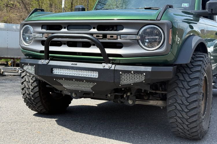 Affordable Offroad bumper 200-8020 for 2021-2026 Ford Bronco with lights and bullbar durable Affordable Offroad Bronco bumper