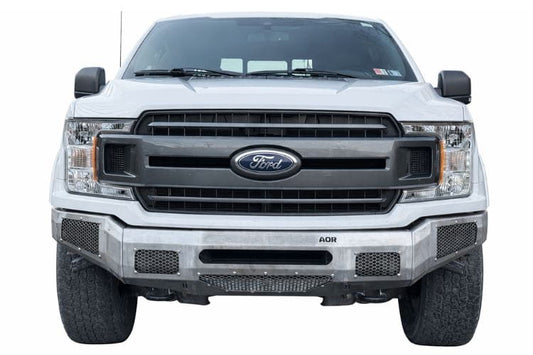 Affordable Offroad front bumper 100-15006 for 2018-2020 Ford F150 excluding Raptor durable offroad front bumper black finish