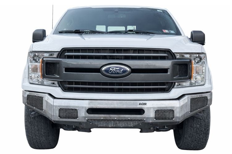 Affordable Offroad front bumper 100-15006 for 2018-2020 Ford F150 excluding Raptor durable offroad front bumper black finish