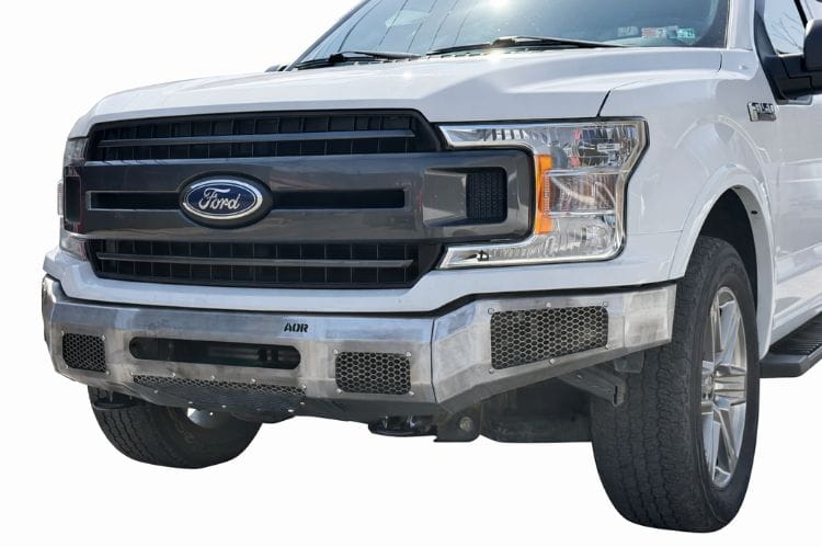 Affordable Offroad front bumper 100-15006 for 2018-2020 Ford F150 excluding Raptor durable offroad front bumper black finish