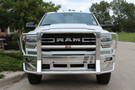 Heavy-duty Ali Arc Classic Dodge Ram 2500/3500 2019-2026 Front Bumper Rectangle Fog Light Cut Outs and Sensor with Rake DGR101LS