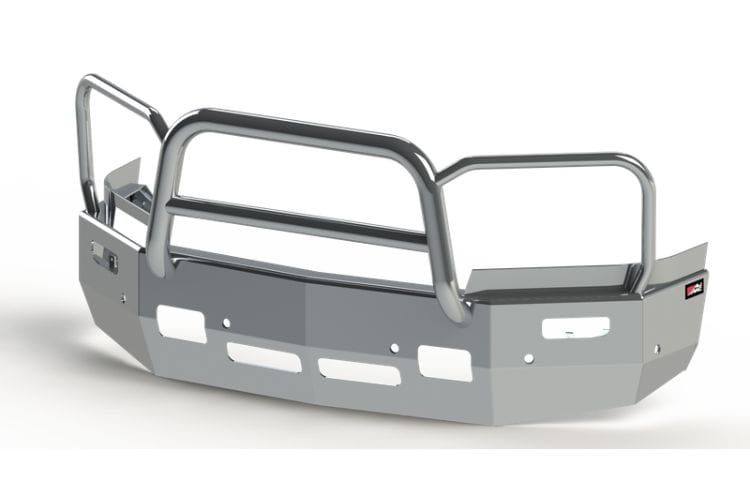 Ali Arc front bumper Guardian DGG103LS aluminum truck bumper with LED light cutouts and sensor for Ram 2500-3500
