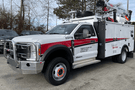 Ali Arc Guardian FDG280L aluminum front bumper with light cut outs, a strong grille guard bumper for 2023–2025 Ford F450/F550