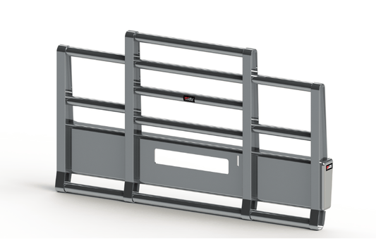Ali Arc PB121XCQ 410 straight bumper with 4 posts and 3-inch tubes for Peterbilt 567 SFA 2016-UP