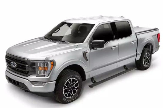 AMP Research PowerStep running boards 76152-01A for 2021-2026 Ford F150 durable automatic AMP Research side steps black