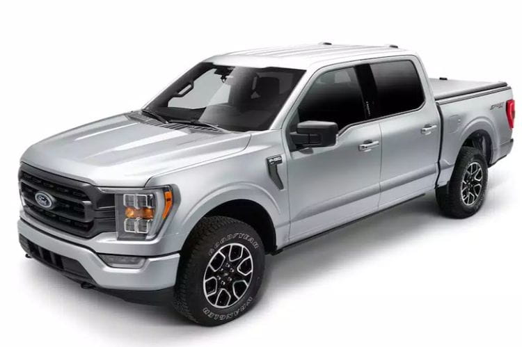 AMP Research PowerStep running boards 76152-01A for 2021-2026 Ford F150 durable automatic AMP Research side steps black