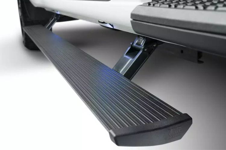 AMP Research PowerStep running boards 76152-01A for 2021-2026 Ford F150 durable automatic AMP Research side steps black