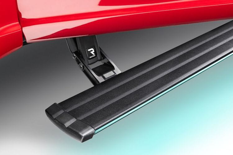 AMP Research PowerStep running boards 76242-01A for 2022-2026 Ford F450 Super Duty durable Ford Super Duty power running boards