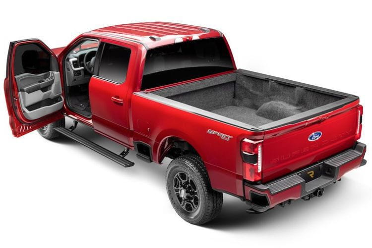 AMP Research PowerStep running boards 76242-01A for 2022-2026 Ford F450 Super Duty durable Ford Super Duty power running boards