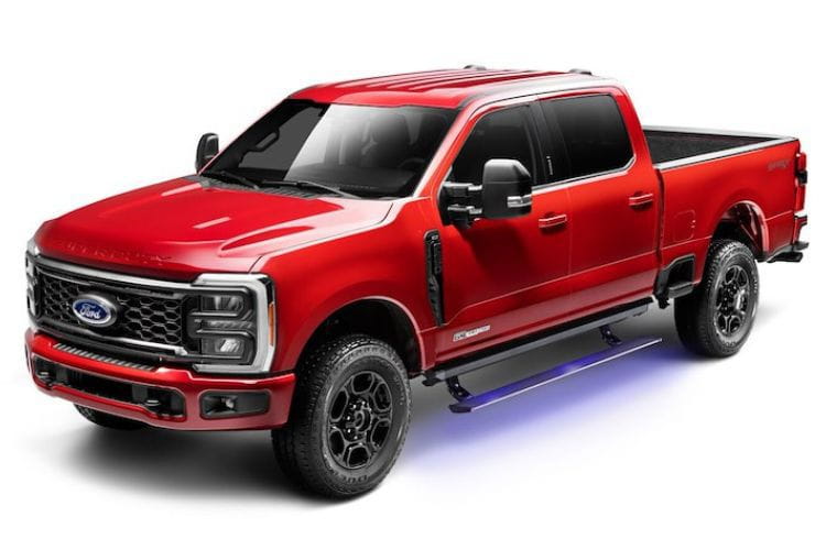 AMP Research PowerStep XL 77242-01A for 2022-2026 Ford F250/F350 Super Duty durable AMP Research power running boards black