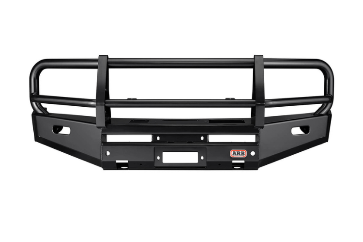 ARB 3462010 Chevy Silverado 1500 1999-2002 Deluxe Front Bumper Winch Ready with Grille Guard, Black Powder Coat Finish