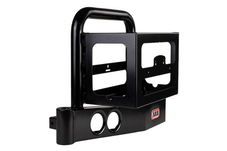 ARB Jerry Can Holder left side 5711241 for 1990-1997 Toyota Land Cruiser durable heavy duty steel jerry can mount black