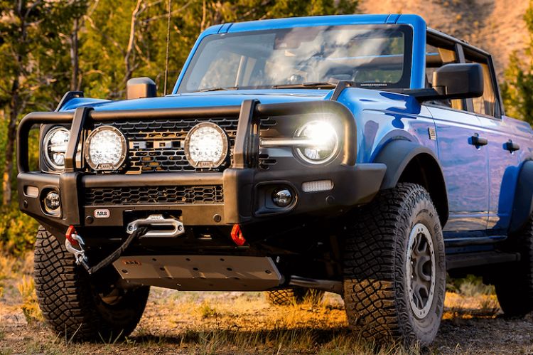 ARB Summit front bumper 3480010B for 2021-2026 Ford Bronco durable ARB Summit winch bumper black protection finish