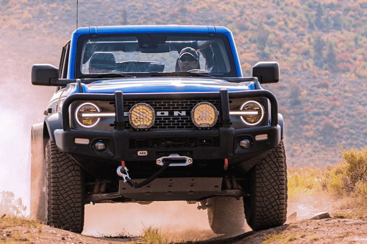ARB Summit front bumper 3480010B for 2021-2026 Ford Bronco durable ARB Summit winch bumper black protection finish