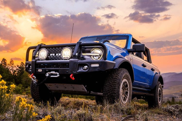 ARB Summit front bumper 3480010B for 2021-2026 Ford Bronco durable ARB Summit winch bumper black protection finish