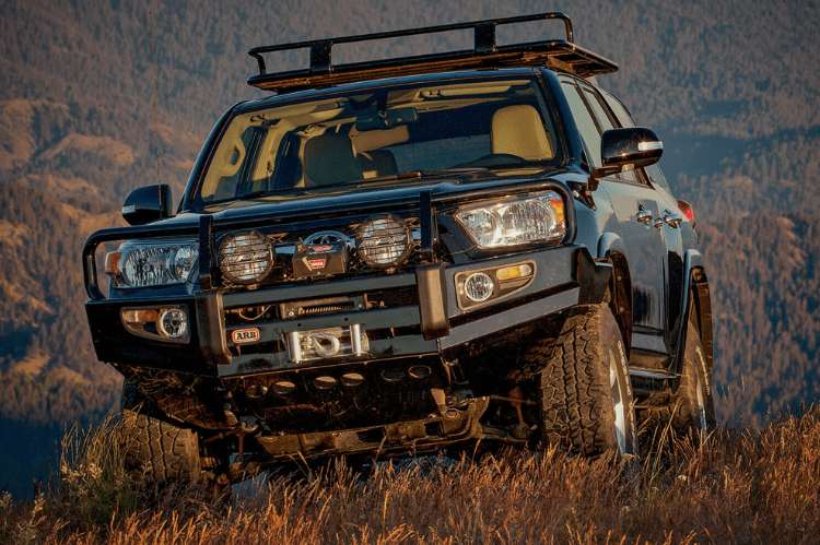 ARB 3421520B Toyota 4 Runner 2010-2013 Deluxe Front Bumper Winch Ready with Grille Guard, Black Powder Coat Finish