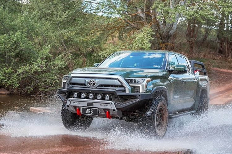 ARB Zenith front bumper 3415260B for 2022-2025 Toyota Tundra durable ARB steel front bumper black finish protection