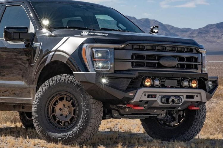 ARB Zenith front bumper 3436070B for 2021-2023 Ford F150 durable ARB steel front bumper black finish protection