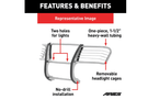 Aries 5061-2 grille guard for 2019–2026 Ram 1500, polished stainless steel finish for ultimate front-end protection.