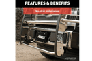 Aries 5061-2 grille guard for 2019–2026 Ram 1500, polished stainless steel finish for ultimate front-end protection.