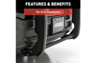 Aries Grille Guard 5061 for 2019–2026 Ram 1500, semi-gloss black powder coat steel finish, offering rugged front protection.